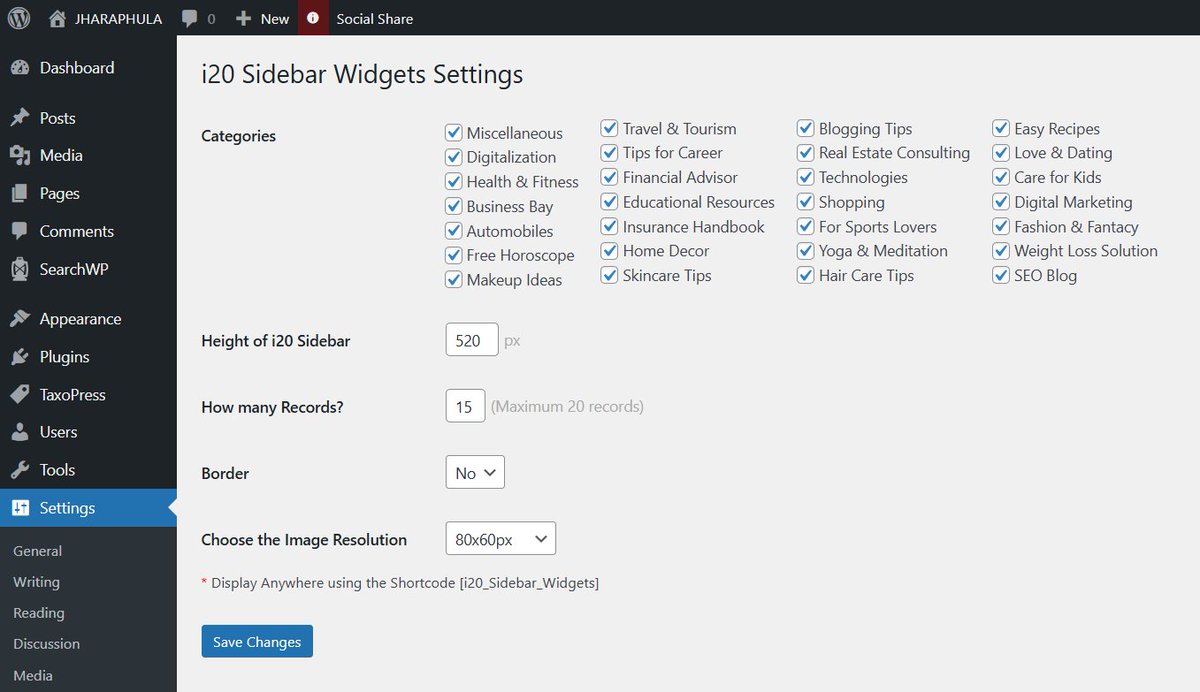 On-page SEO booster, Informative Sidebar Widgets #WordPress plugin wordpress.org/plugins/i20-si…

#wordpressapi