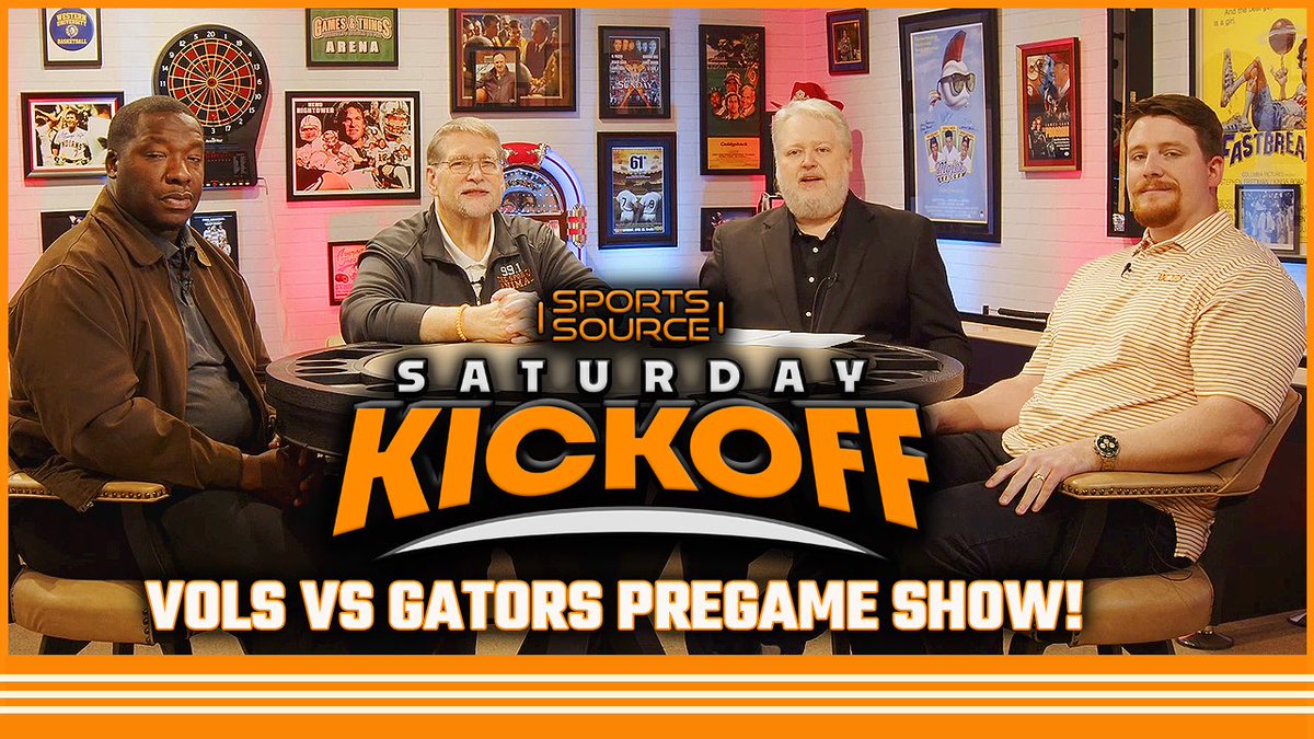 SportsSourceTV's tweet image. Tomorrow you can watch Pat McAfee take his shirt off &amp;amp; talk #Vols for 2 minutes… 

OR you can watch A FULL HOUR of UT pregame at 10 ET / 11 CT on 

WATE 6 or

CW Nashville or

youtube.com/@sportssourced…

Will, Tyler, Paige, Ryan, Vince, Marlon, John, Ollie &amp;amp; I welcome you!
