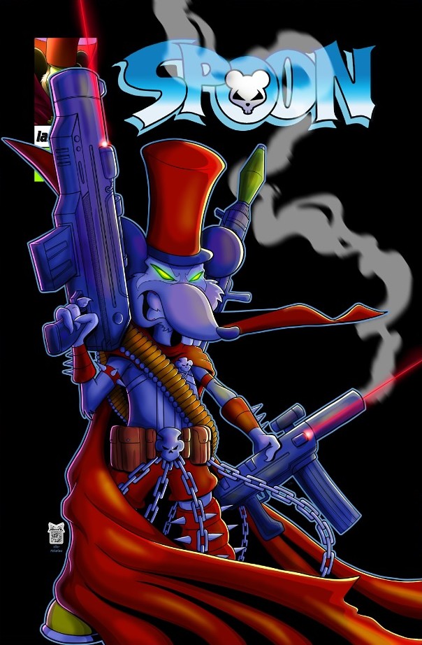 SpawnArchive's tweet image. HOMAGE TIME!

Spoon #1 after Spawn #7. Art by @ShellShockedArt and @Todd_McFarlane 
#Spawn