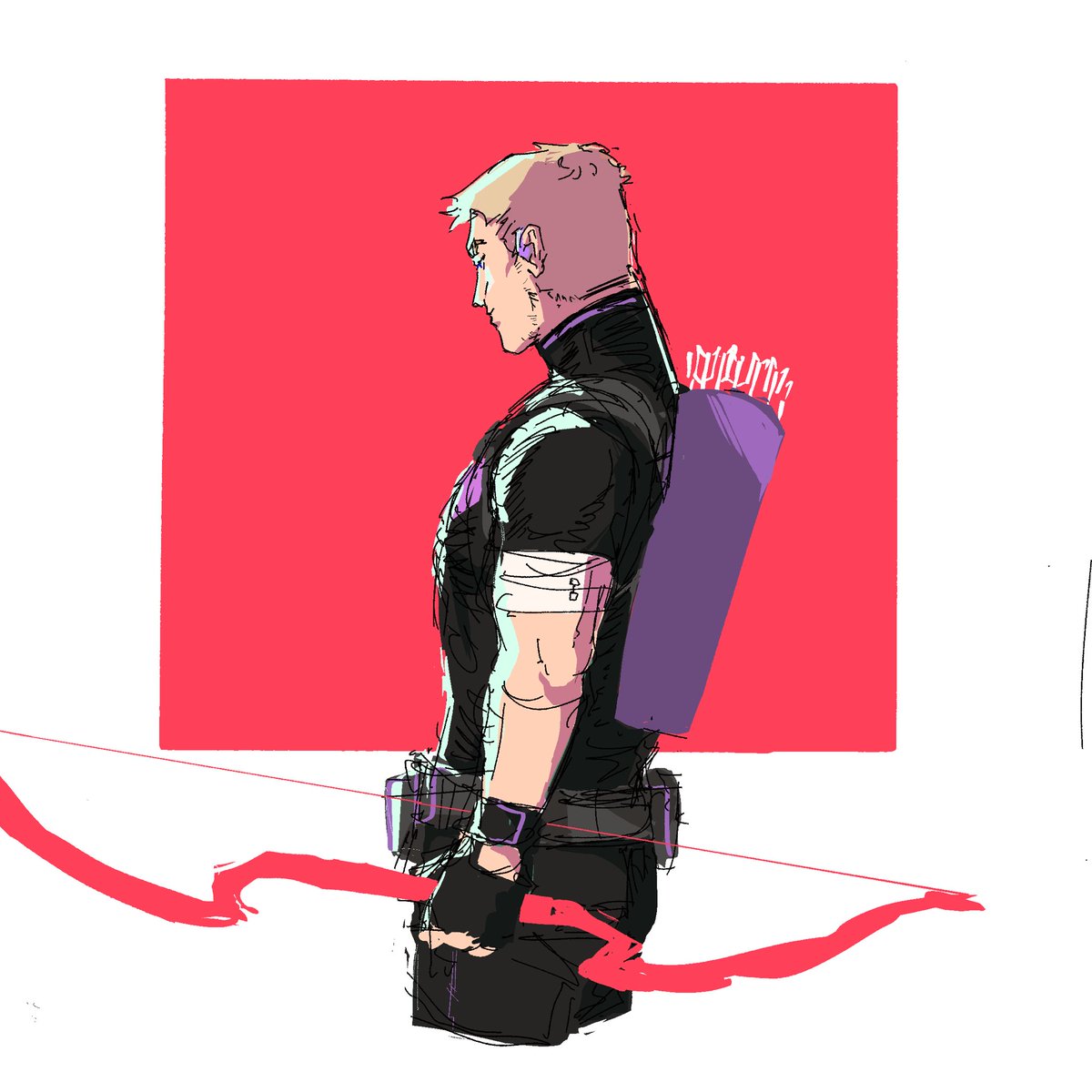 jwiqt_'s tweet image. I had to pay the Hawkeye doodle tax