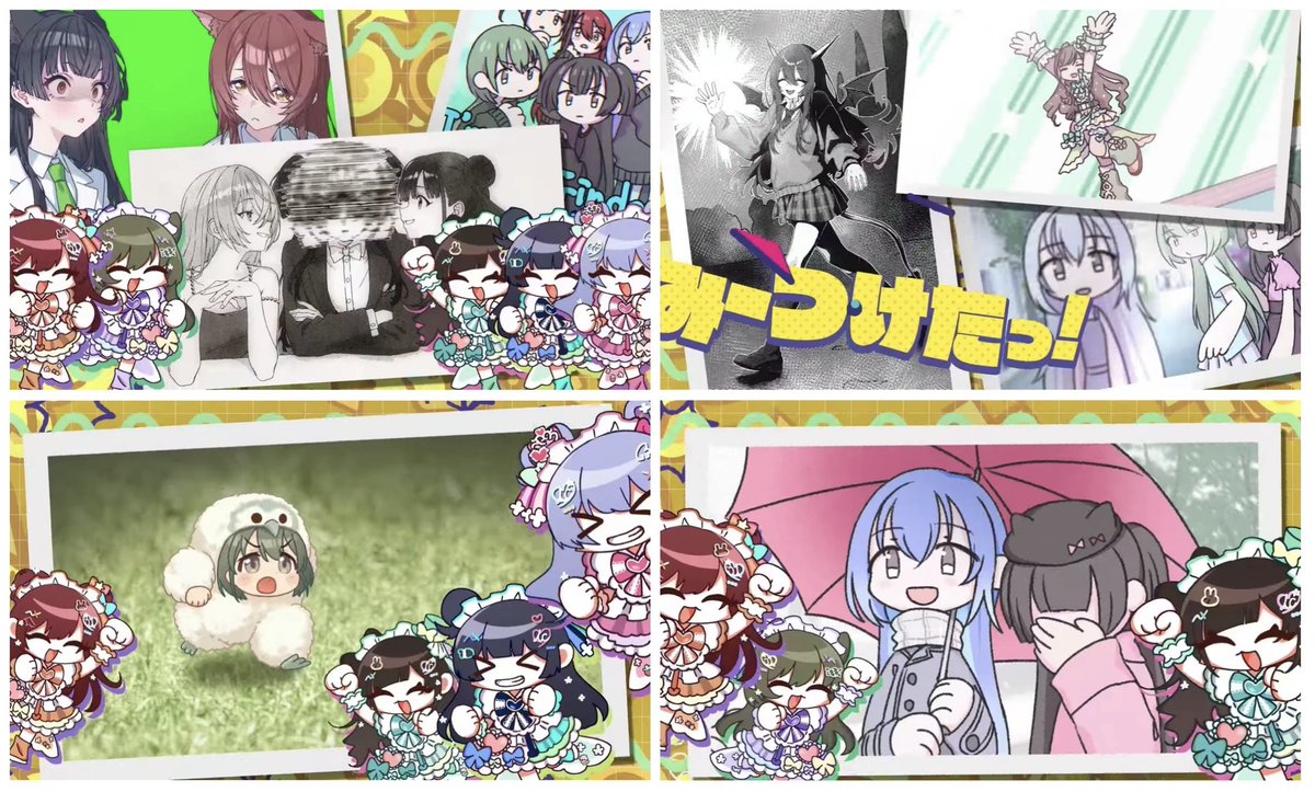 ニャロメ(ΦωΦ)　リンカ５点❣️ 猫ミーム ・チャリで来た ・どっちの女の子にするか迷っている110年前