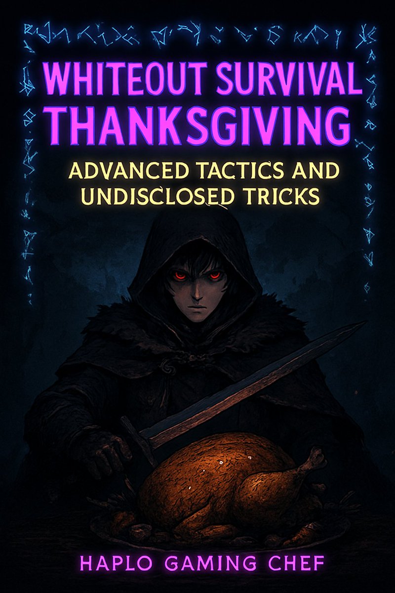 HaploGamingChef's tweet image. Dominate Whiteout Survival’s Thanksgiving with hidden buffs, timing windows, and alliance plays that win top rewards. Grab the full playbook and one-page cheat sheet here: haplo-gaming-chef.blogspot.com/2025/11/whiteo…  #WhiteoutSurvival #GameGuide #ThanksgivingEvent #HaploChef