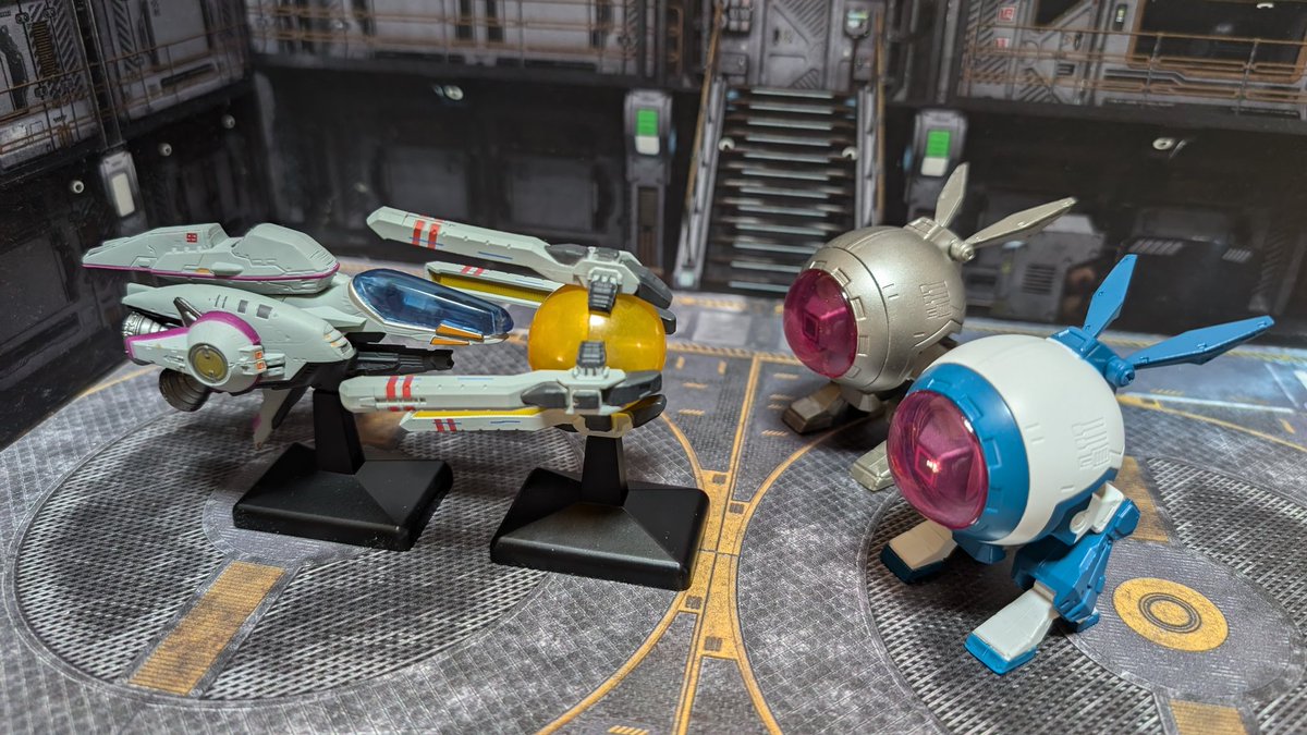 1919hrnc's tweet image. 帰宅したらR-TYPEコンプリートセットガチャ着弾(シクレは後日着弾
Xに上がる画像の大半がスタンダードフォースのコントロールロッド曲がっていたので沸騰したお湯で修復✌️
実際究極互換機でプレイ時フォースはレオ改、ギャロップ、サイクロン、アンカー改だわw
#RTypefinal2 
 #トイズキャビン