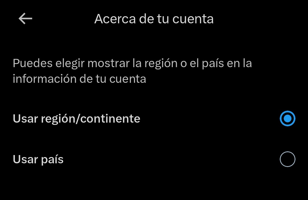 MikamiAllen's tweet photo. Para los que no quieren que los doxee el Twitter ahora con esa nueva opción nomás delen a la tuerquita de la esquina superior y cambian de país a región entonces ya no mostrará el país exacto de residencia sino la región/continente https://t.co/cgOlZs4OS2