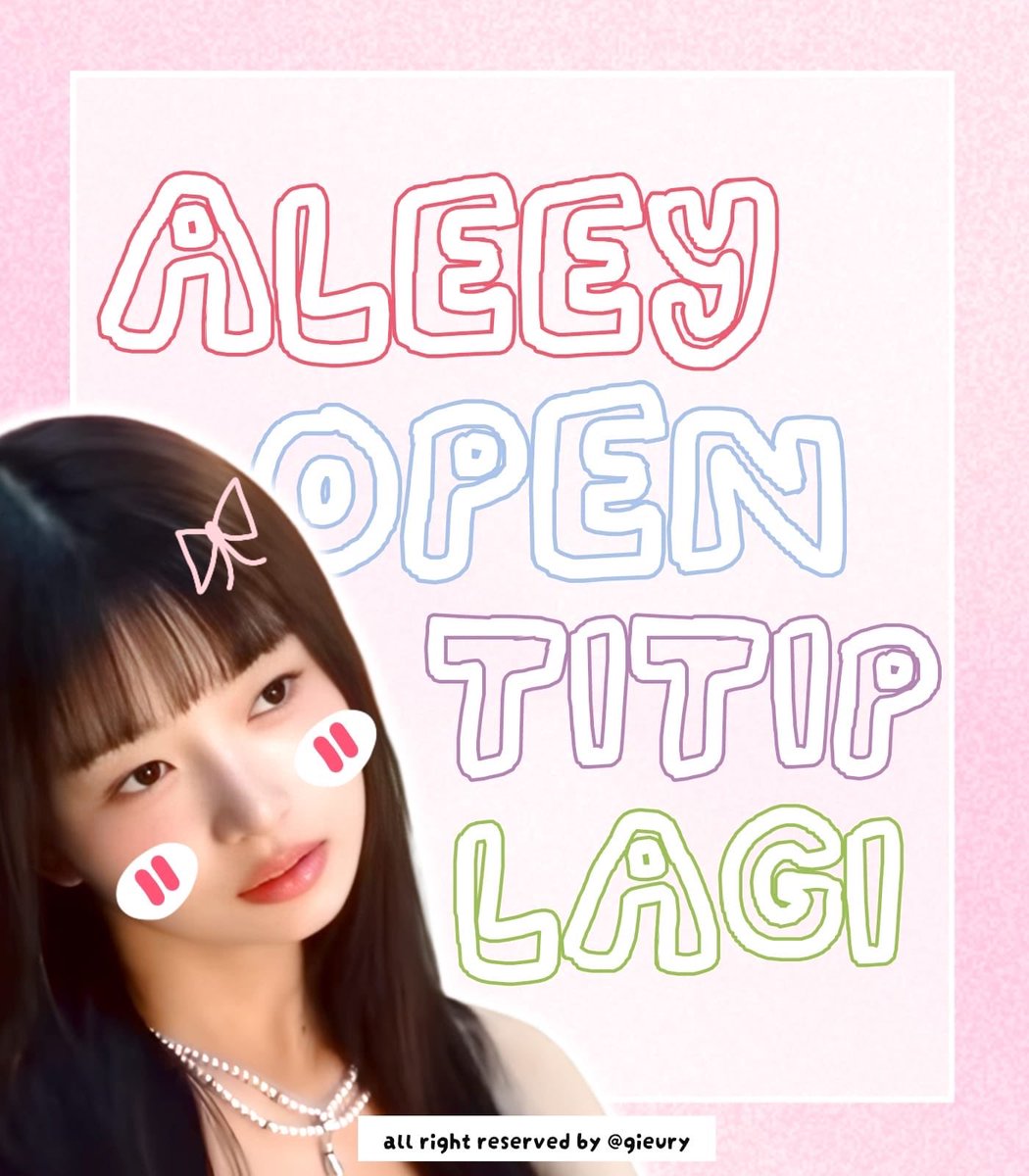 gieurly's tweet image. help repost please, thank you 🎀

hii semuaa, aleey open titip layout cloud dan permen kapas nih 😋🌟 tentu aja dengan special price yaitu 8.OOO ajaa lohh, yuk drop foto lucu kalian di kolom yang udah di sediakan yaaa 🎨🧸 bisa by dm jugaa

#zonauang