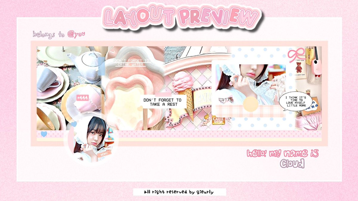 gieurly's tweet image. help repost please, thank you 🎀

hii semuaa, aleey open titip layout cloud dan permen kapas nih 😋🌟 tentu aja dengan special price yaitu 8.OOO ajaa lohh, yuk drop foto lucu kalian di kolom yang udah di sediakan yaaa 🎨🧸 bisa by dm jugaa

#zonauang