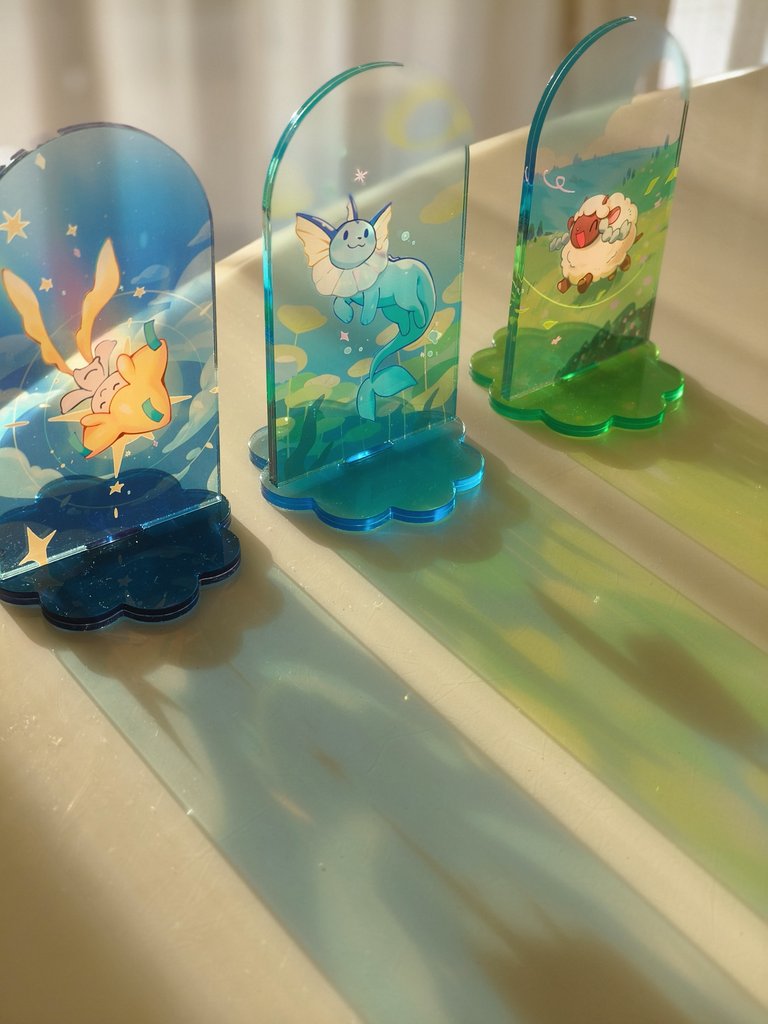 Satanewg's tweet image. More pics of my pkmn standees for #comicfiesta2025