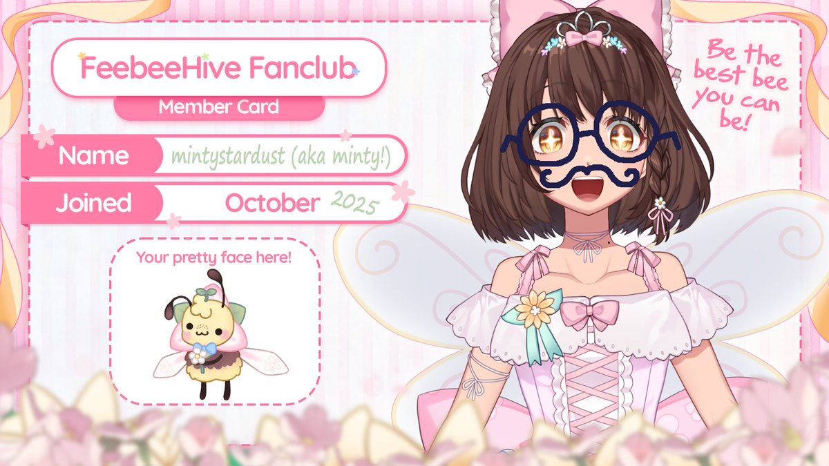 minty_stardust's tweet photo. now that we have the new #feebeans fan mascot, i went back to fill out my #feebeehive youtube member card!!!
wait, oh no! someone took a sharpie to my member card! who would dare defile my dearest oshi like this.......... https://t.co/WJj3l95IoF