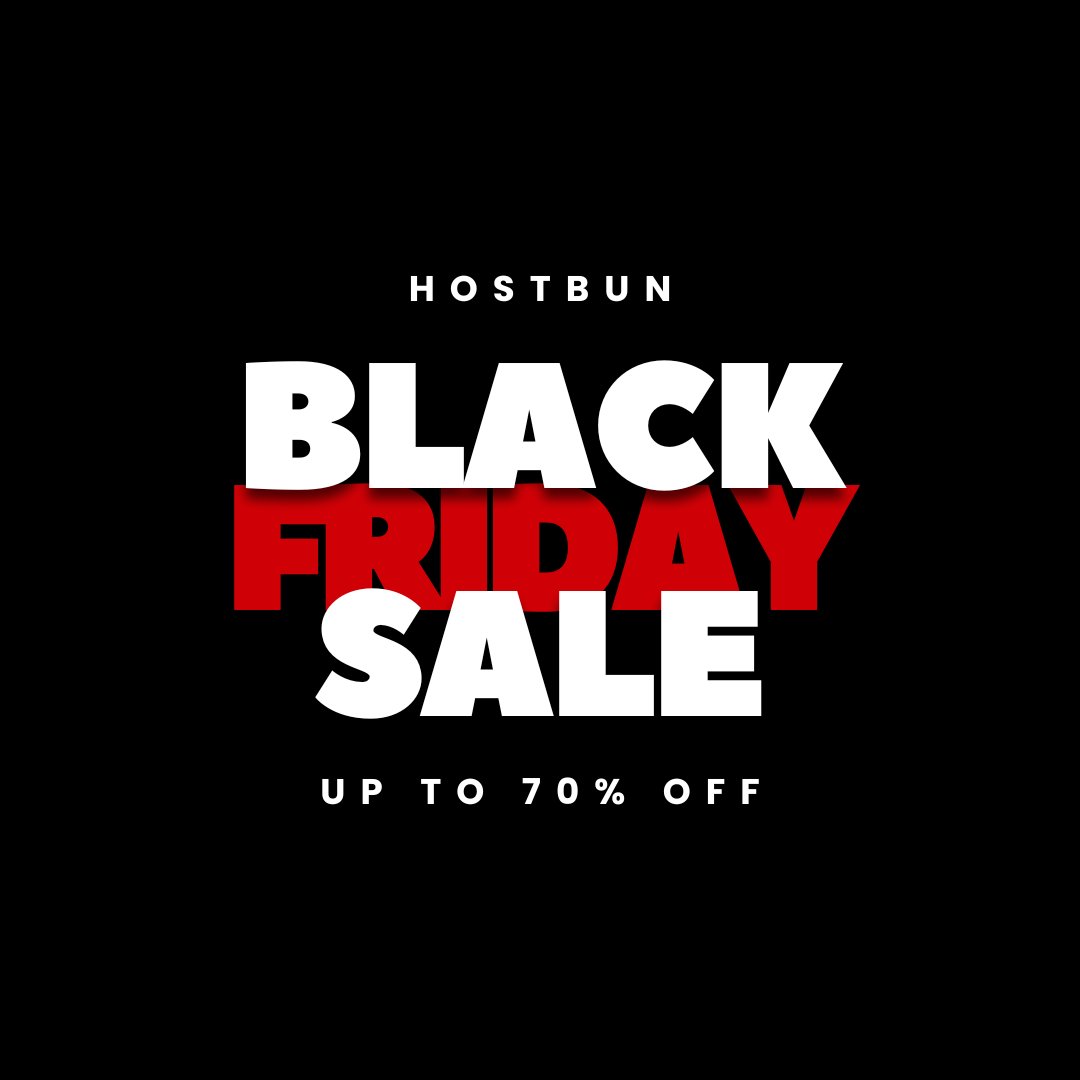 Hostbun's tweet photo. 🚀 Hostbun Black Friday Sale is LIVE! 🎉
Get up to 70% OFF on blazing fast web hosting and VPS! 🔥

We are transparent, with the same renewal rates and no long term commitments. This is the perfect time to grab a great deal.

👉 Check it out: https://t.co/J79QIVqIeO

#hostbun https://t.co/OAWziEFPj0