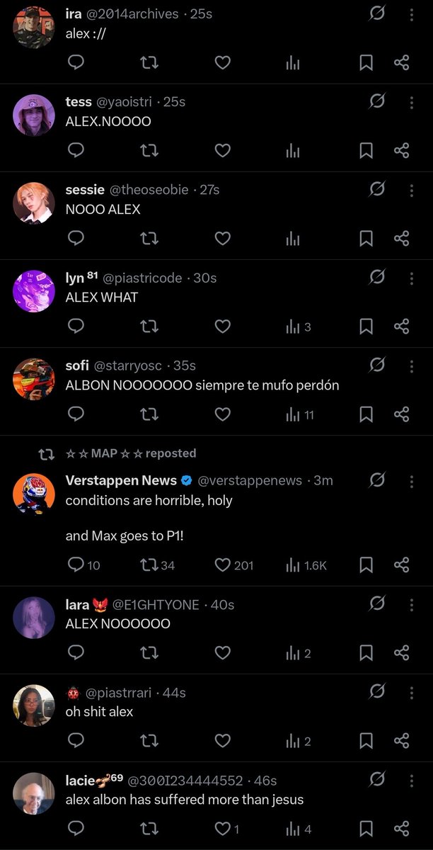 oscarpiastrijpg's tweet image. poor albon