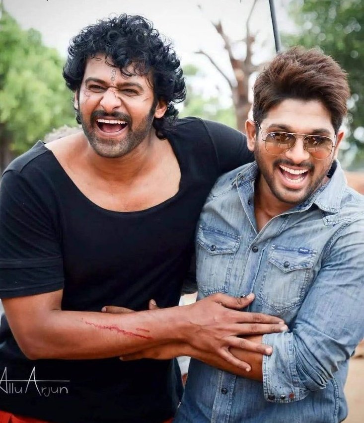 GetsCinema's tweet image. #Prabhas and #AlluArjun - THE ONLY SUPERSTARS - Who Created Highest INDIAN Box Office Records With of 1800 cr From Telugu Whose Next.