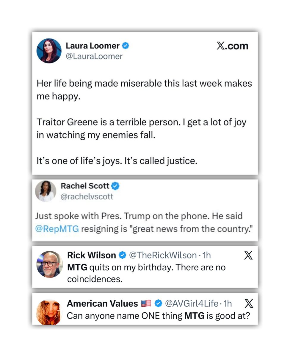 GenXGirl1994's tweet image. MTG resigns and every Israel shill is celebrating.