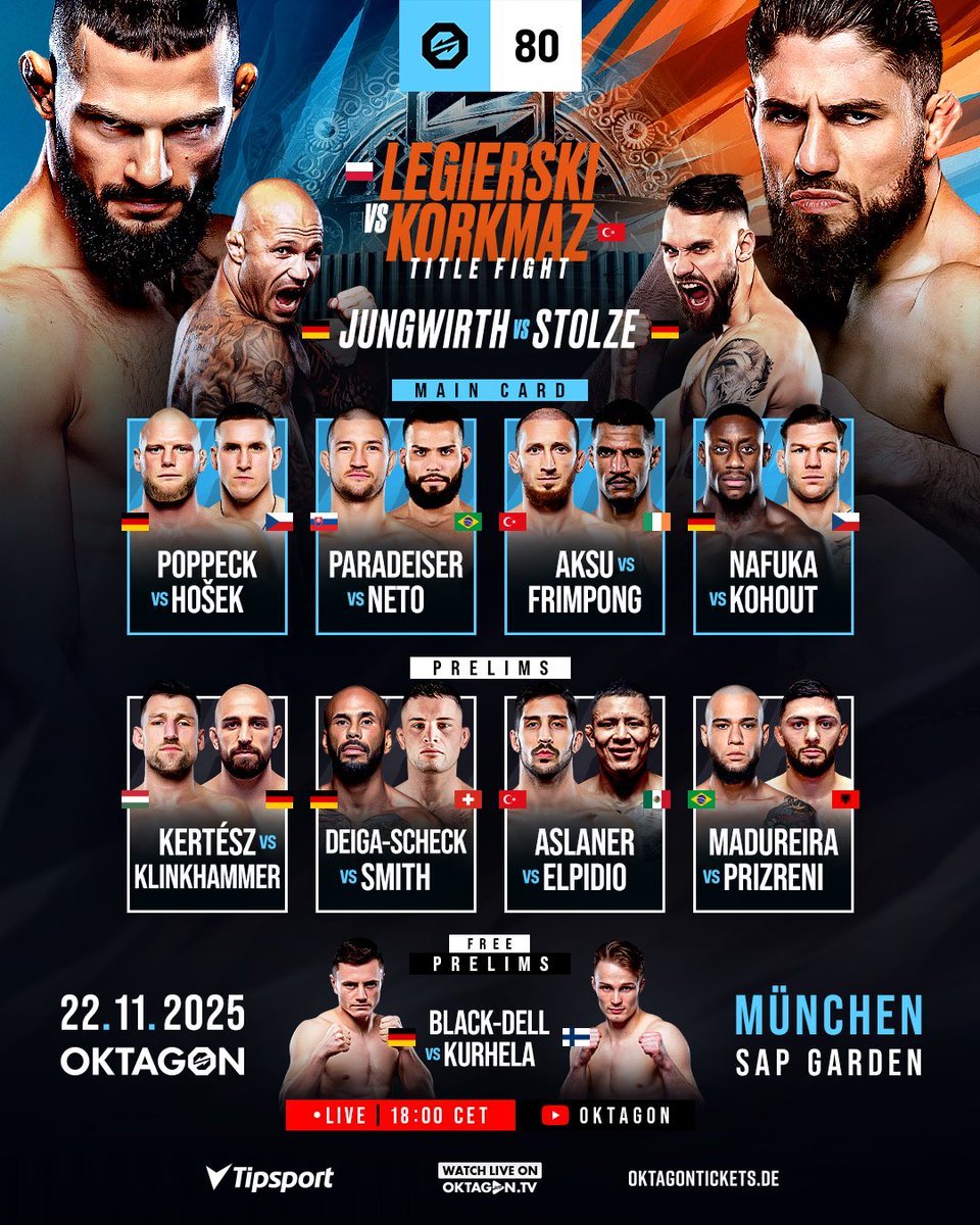 Grabaka_Hitman's tweet photo. RT Contest: Follow @OktagonOfficial and repost to win an #OKTAGON80 PPV code. Winner selected before the show tomorrow.

OKTAGON 80 goes down tomorrow 11/22 at 12pm ET / 9am PT / 6pm CET.  Only on https://t.co/GGpdyiy5ML PPV

First fight on https://t.co/wSoQebg0Ar https://t.co/DVx97Ee8Hr