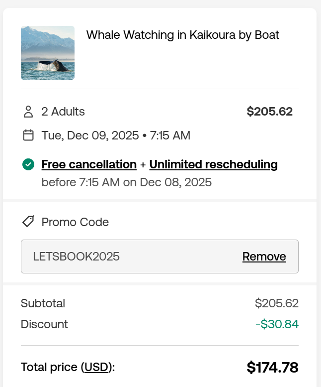 Sample screenshot of 15% Instant discount!!