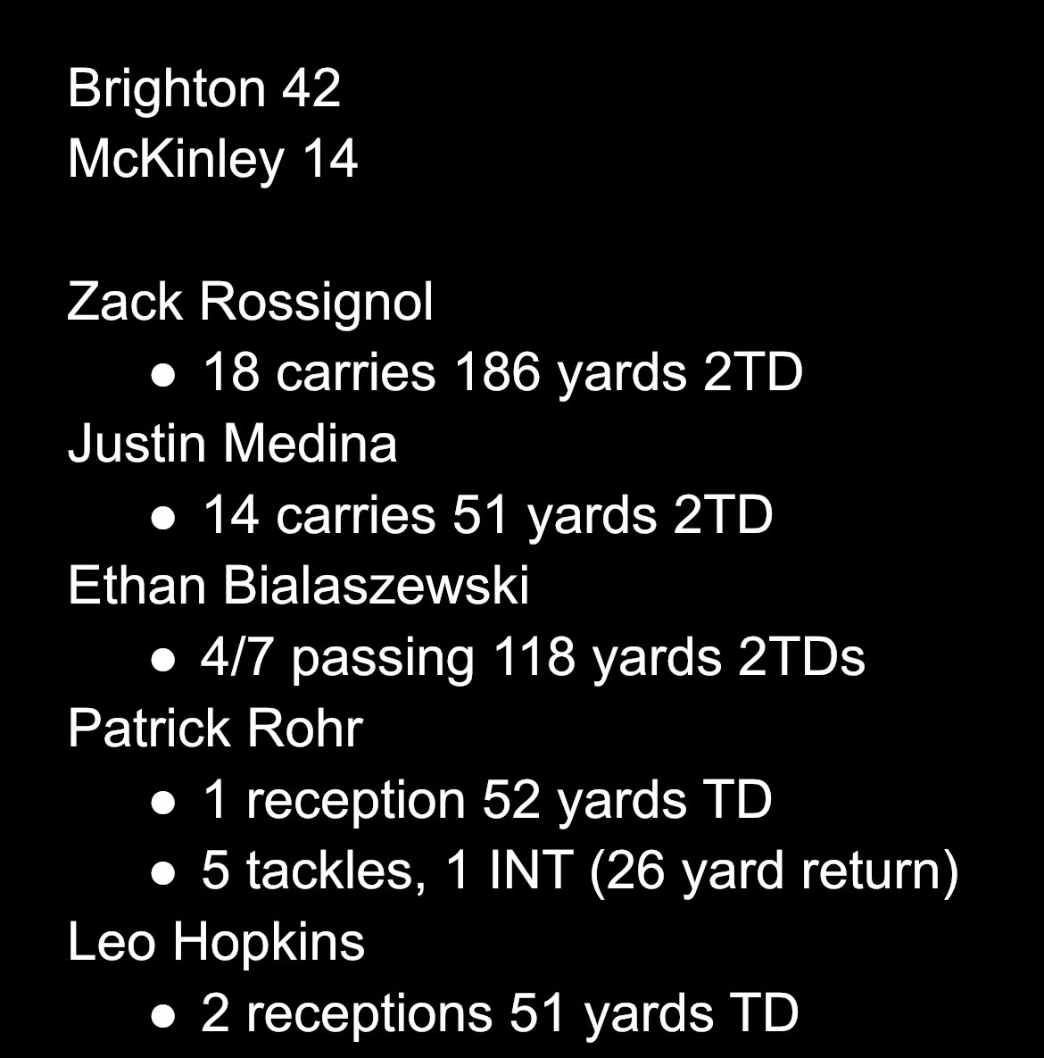 Brighton_FB's tweet image. Still dancing! Back to the State Semis! Get to practice on Thanksgiving!

#Team91 #ThePack 

@matmlodzinski @jjDandC @mikecatalana @rachel_libert  @PickinSplinters @PrimetimeBall_ @SecVFootball @ianmillstv @caleb_carr @thadbrown7 @reporterritz @coachlian8 @brightonbruins