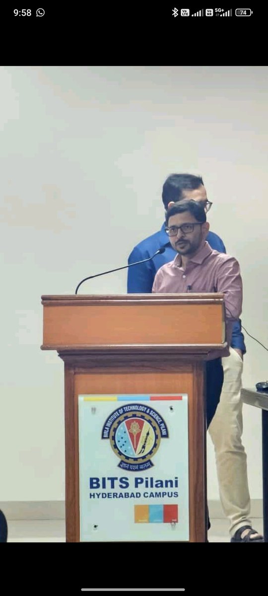 EcoFinHyderabad's tweet photo. Congratulations to Prof. Rishi Kumar!
He has received the Inspirational Teaching Award from the TLC, BITS Pilani–Hyderabad Campus — for the third consecutive year! 🙌
Well-deserved, Prof. Rishi Kumar! 👏
#bitshyd https://t.co/7f1UblAzpC