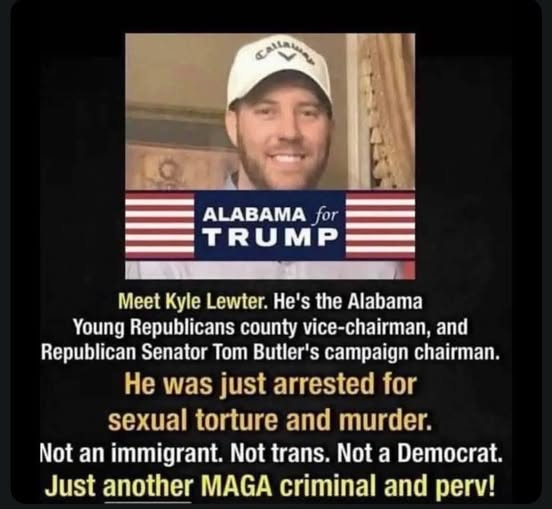 For all you ignorant magaTs that keep saying Dems are the bad people, another one of yours hits the list!