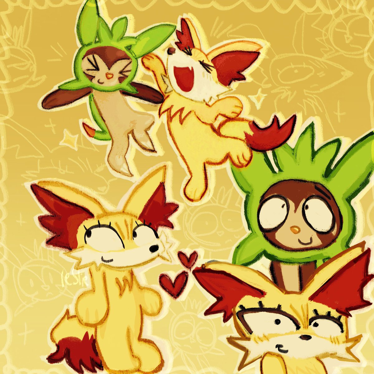 lolbitwildplays's tweet image. #starters #movieunleashers #pokemon