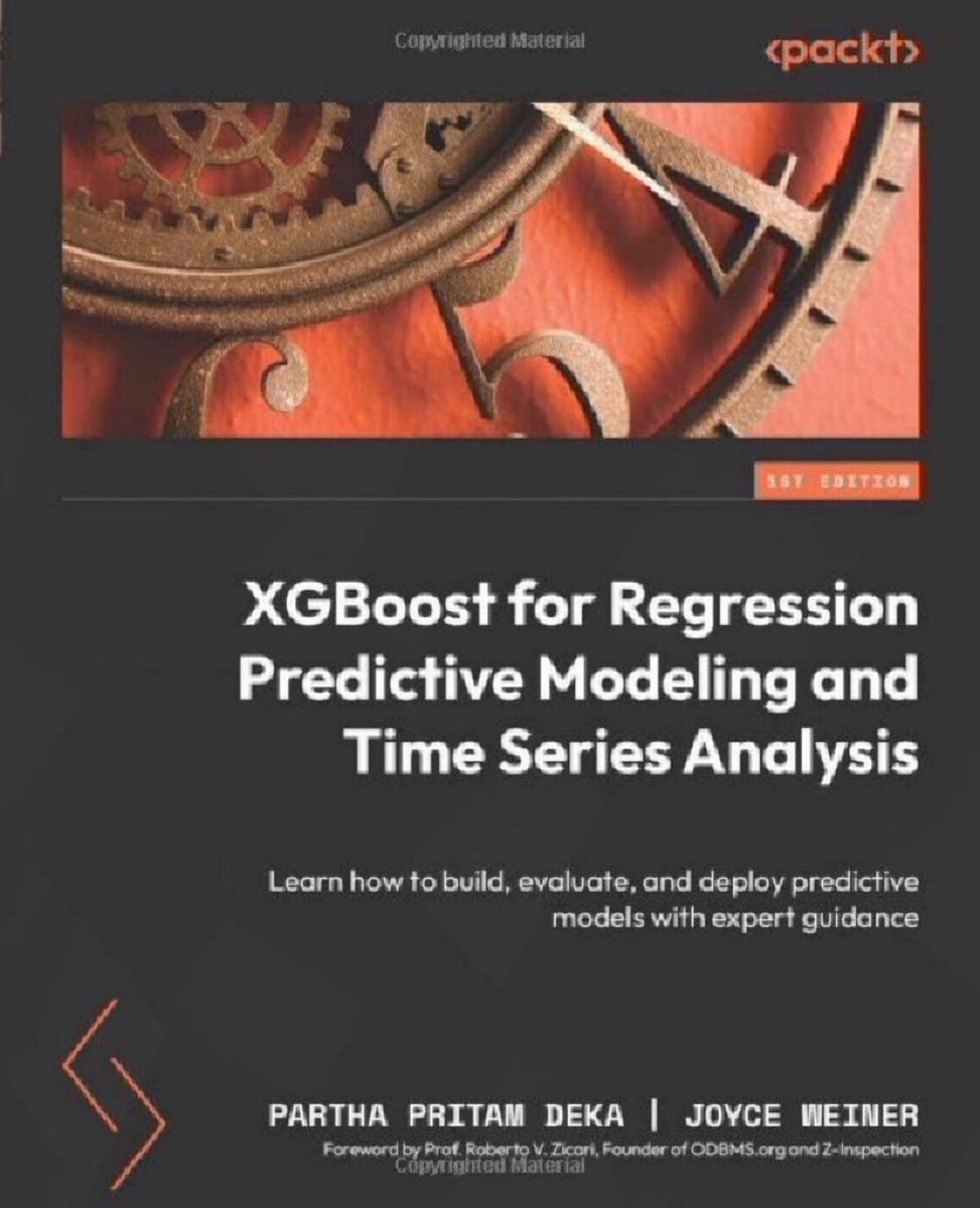KirkDBorne's tweet image. XGBoost for Regression, Predictive Modeling, and Time Series Analysis — Learn how to build, evaluate, &amp;amp; deploy predictive models: amzn.to/4l2YcU9 v/ @PacktDataML
—
My review:

🟠XGBoost is definitely the focal point and central contribution of this book, and also those…
