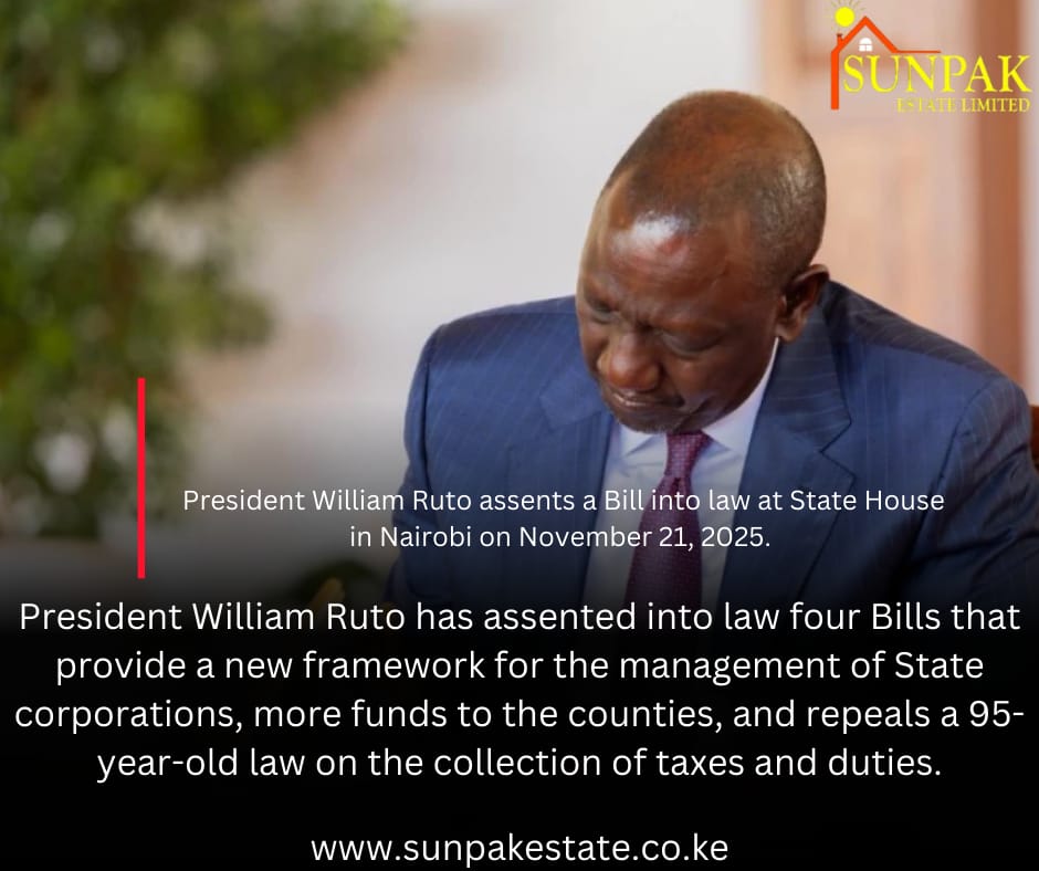 DebrahChep98's tweet image. The President has officially signed four key Bills into law, unlocking an extra KSh 70.6B for counties in the 2025/2026 financial year to boost development and essential services.

sunpakestate.co.ke

#KenyaNews #CountyFunding #Devolution #Budget2025 #Governance #KenyaUpdate