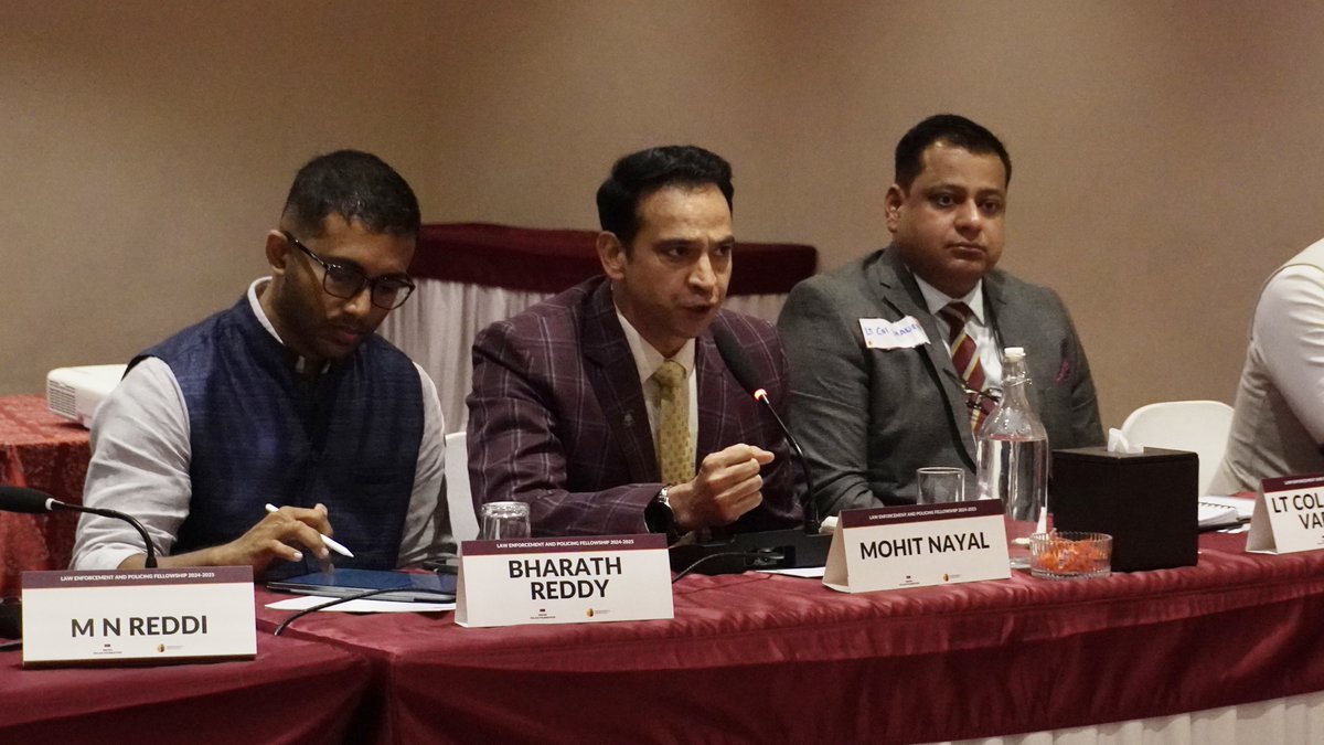 TakshashilaInst's tweet image. Panel 1 dives into ‘Artificial Intelligence in Policing’. Three sharp papers anchor the discussion: Dr Mohit Kumar Garg’s work on ‘Artificial Intelligence in Indian Policing: Measuring Efficiency Gains and Operational Impact’, Lt Col Shaurya Vardhan’s paper on ‘Modern Policing…