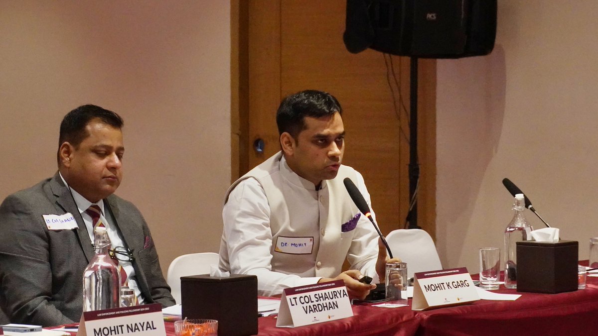 TakshashilaInst's tweet image. Panel 1 dives into ‘Artificial Intelligence in Policing’. Three sharp papers anchor the discussion: Dr Mohit Kumar Garg’s work on ‘Artificial Intelligence in Indian Policing: Measuring Efficiency Gains and Operational Impact’, Lt Col Shaurya Vardhan’s paper on ‘Modern Policing…