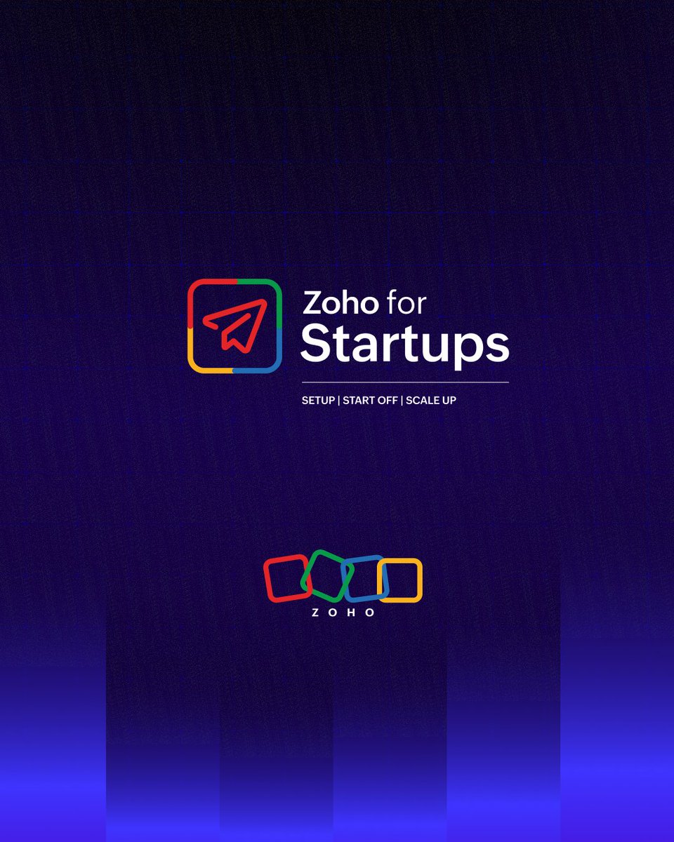 Zoho for Startups tweet media