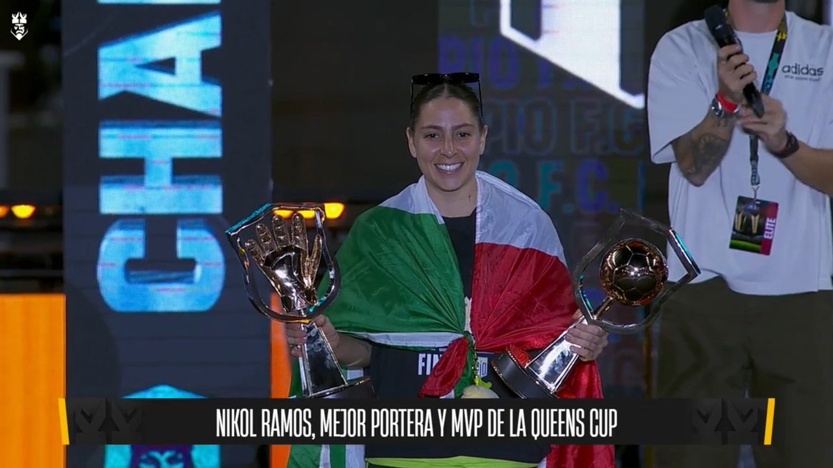 DOÑA NIKOL RAMOS 👑

Guante de ORO y MVP de la Final.🏆