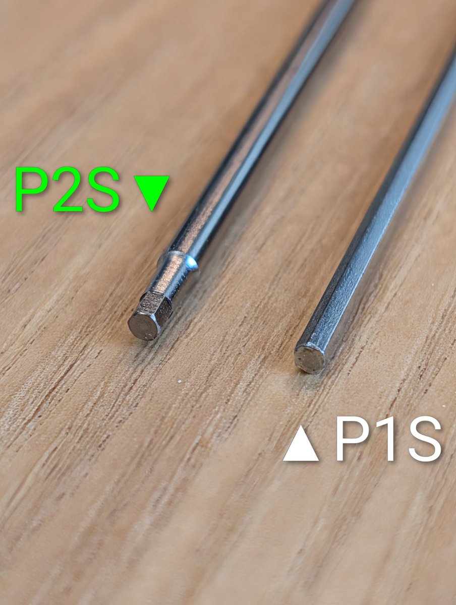 FlowLog2's tweet image. Bambu Lab  #P2S の基本工具🔧

目新しいものはないかと思いきや…

舐めやすくて微妙だった六角レンチが質の良いものへ進化してる👀✨