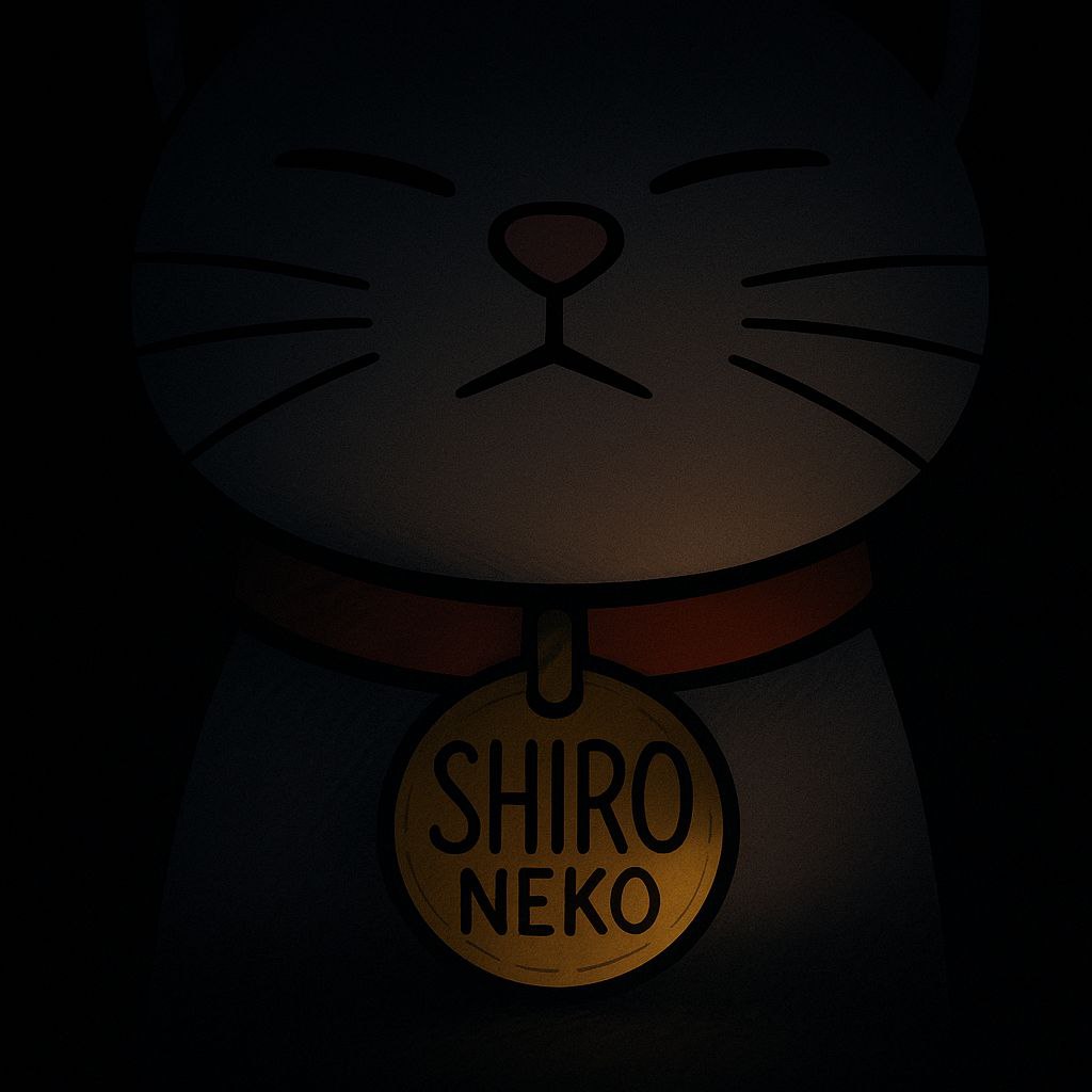 Time for the cat to come out of the shadows and take his rightful place. 

Enter $Shiro. Meow