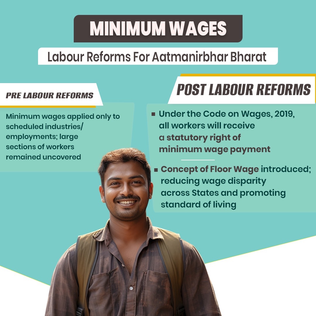 ShetSadanand's tweet image. India’s labour sector is seeing a major positive change under the @BJP4India Government led by Hon’ble Prime Minister Shri @narendramodi Ji. The new Labour Codes are truly pro worker and are helping both workers and businesses. With simpler procedures, wider ESIC benefits, formal…