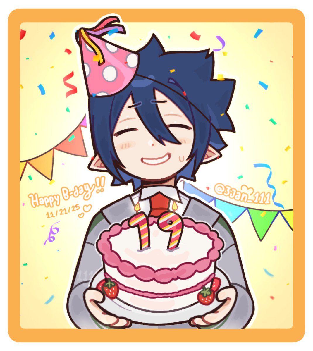 3JAN_111's tweet photo. Happy Birthday To Me 🎂

#MHA #TamakiAmajiki #天喰環 https://t.co/yoKXN4szqj