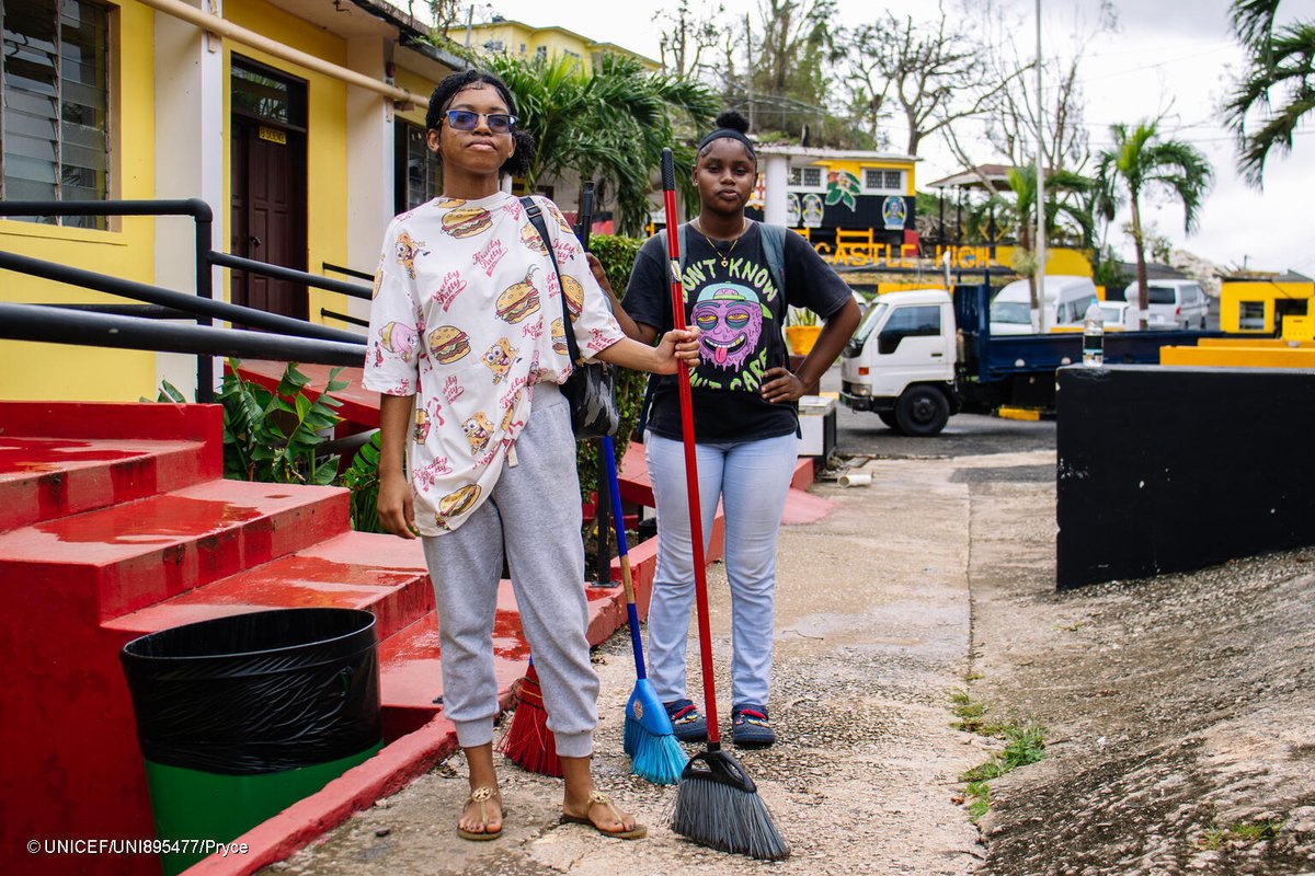UNICEF's tweet image. Hurricane Melissa has disrupted schooling for nearly 477,000 children across the Caribbean.

In Cuba, Haiti and Jamaica, UNICEF is working with governments and partners to deliver essential educational supplies and rehabilitate damaged schools.

Donate now to support children…