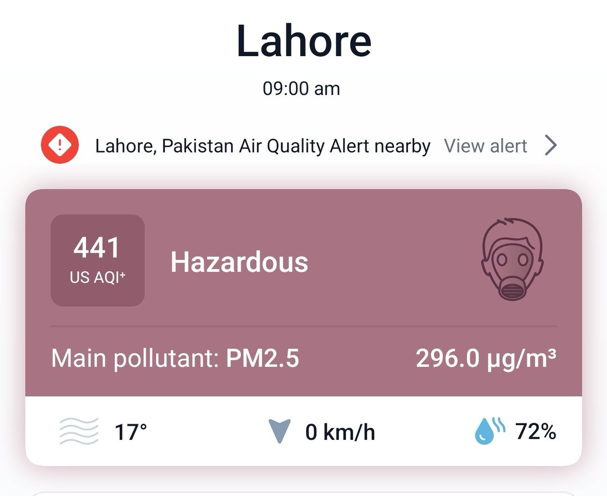SikanderFayyaz's tweet image. Lahore&apos;s AQI today: