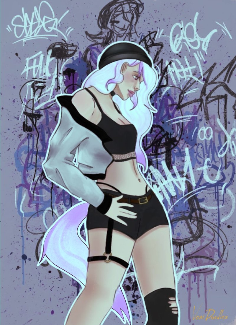VoniDoodles's tweet photo. My entry for @LuunaVr s art contest! This character is sooo cute I enjoyed drawing her so much <3 #LuunaArt2025 https://t.co/lOIgOxS5aX