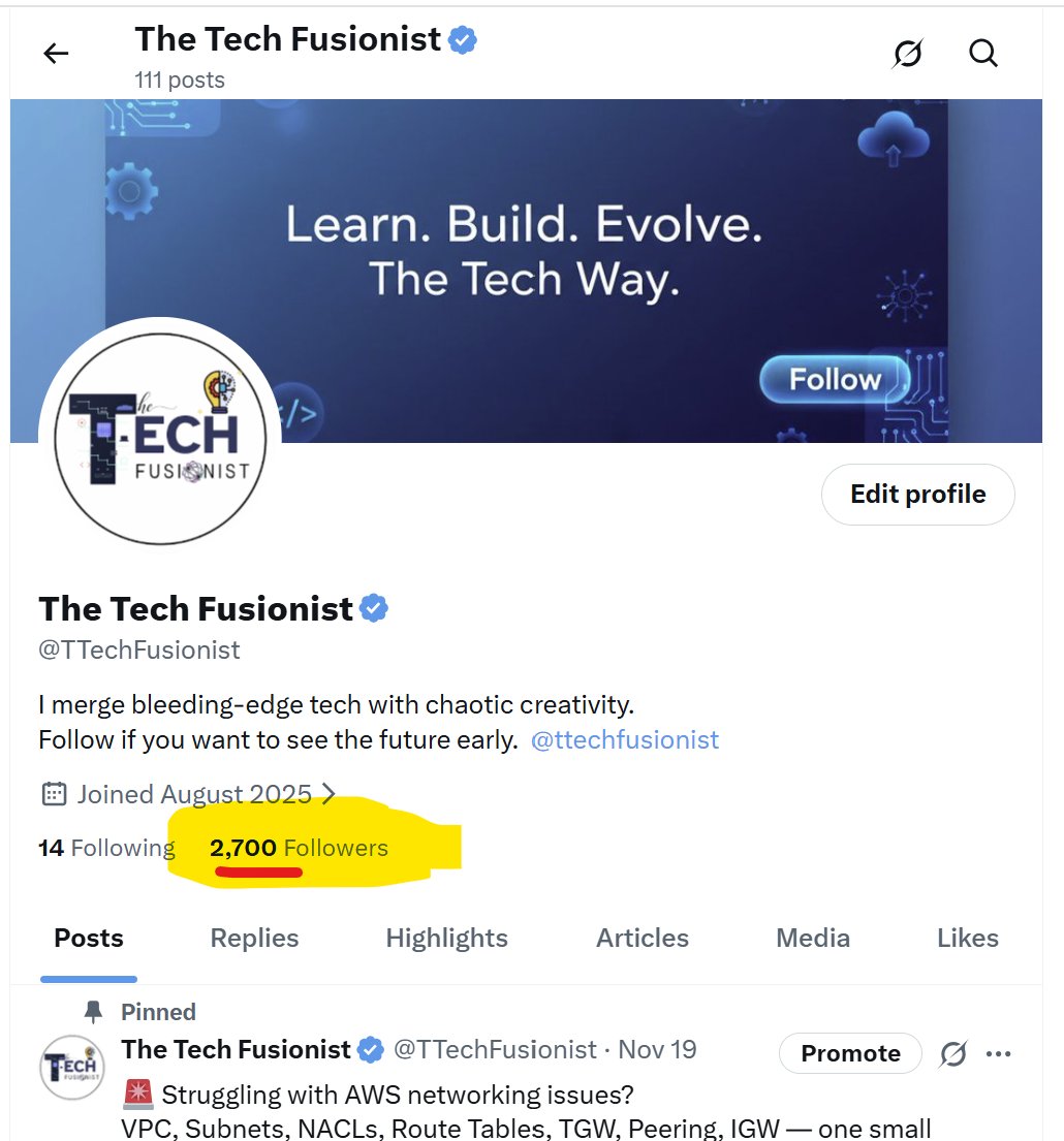 TTechFusionist's tweet image. Just Crossed 2700 (in a Month)🔥🔥