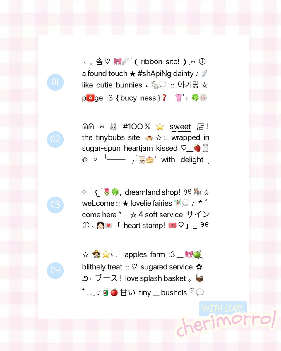 cherimorrol's tweet image. ⠀
⠀⠀💭🍀  ..  help  repost,  thankie!  ⭐

hello!   __  :3  cheri  punya  4  ready  stock
pinned  wording  cute  messy  untuk  BAs
&amp;lt; 👚🎀 &amp;gt;  bisa  ditake  dengan  harga  ✉️
5k / each aja⠀____⠀ayuk  jajan?!  🍮🐰♡

t.  bio wording ready rs,  #zonauang  ::  ☆

⠀