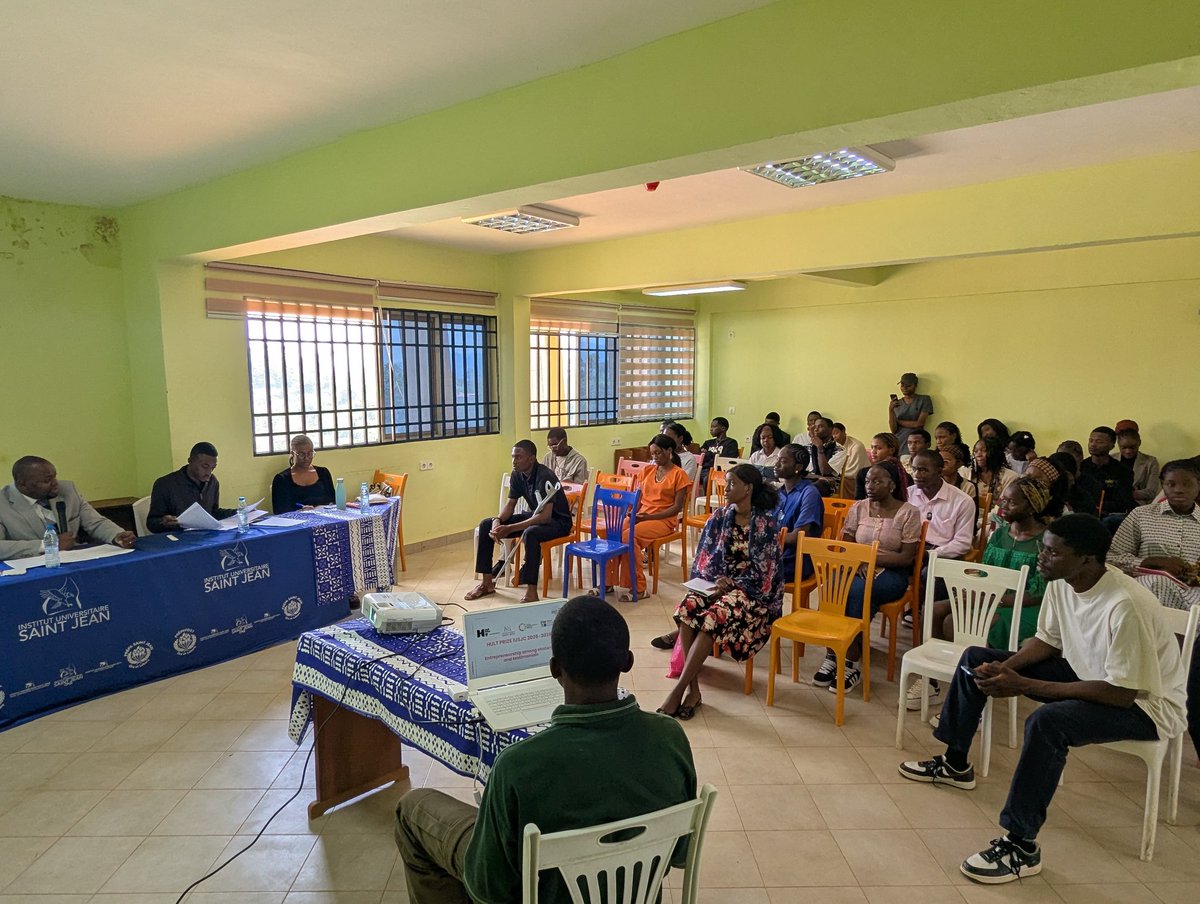 _jojo_math's tweet image. Another masterclass 🥳 We keep going on this week 🚀
On Thursday, Hult Prize IUSJC held a conference about &quot;Entrepreneurship among students : Realities and advantages&quot;.
#GEW2025 #StudentEntrepreneurship #PMICameroonStudentClub #HultPrizeIUSJC #AURA #HultPrize