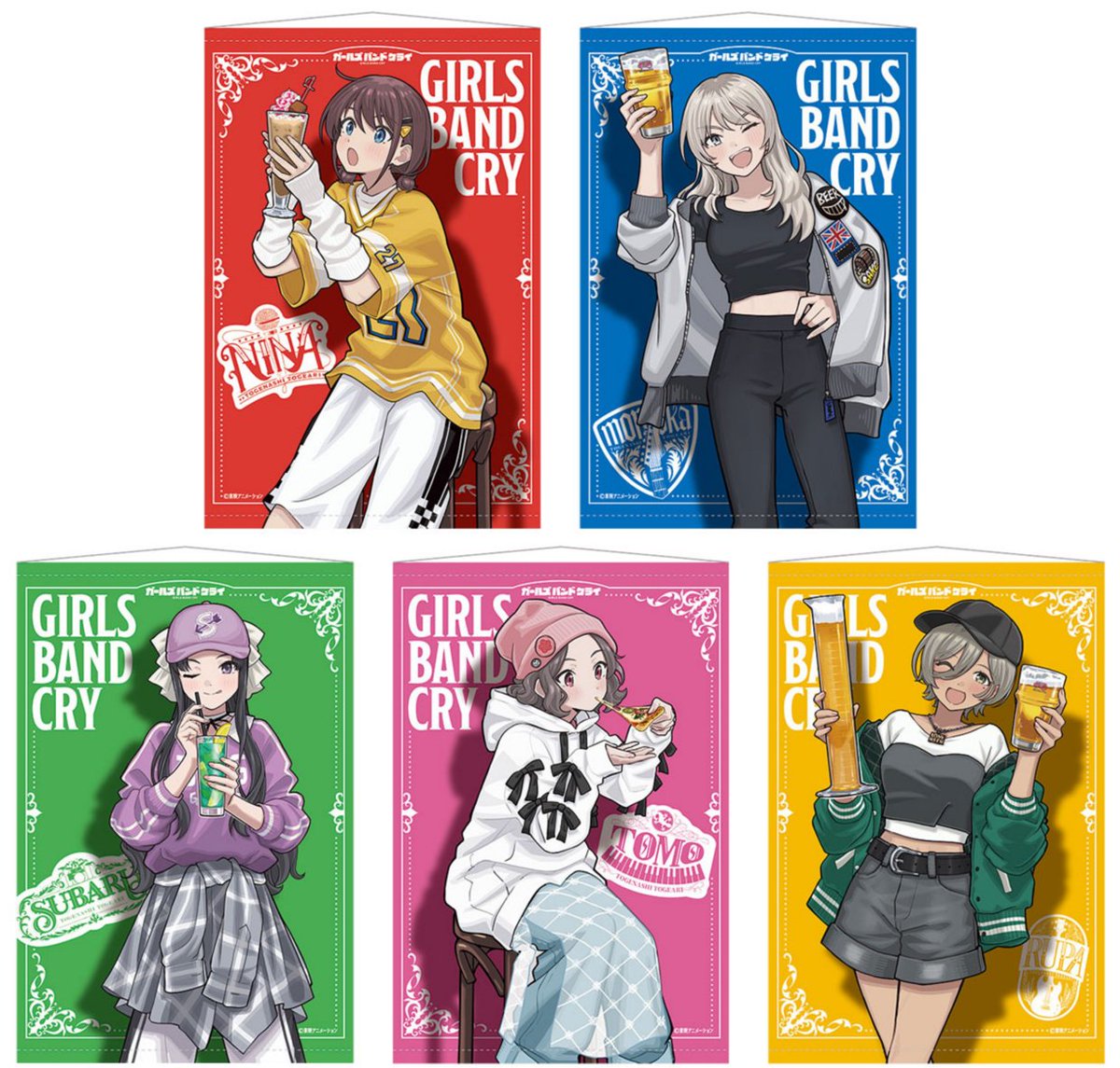 あみあみにて予約受付開始！ ガールズバンドクライ×HUB B2タペストリー