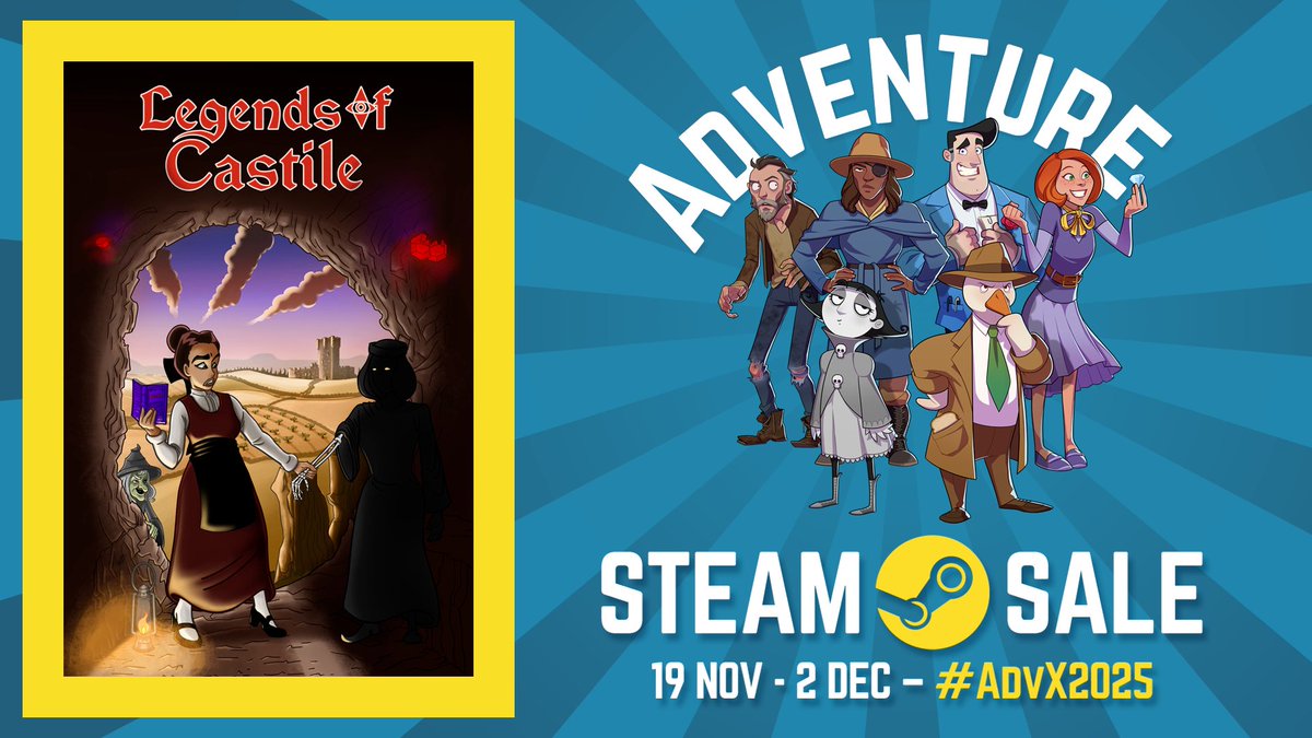 Happy #screenshotsaturday from cold London! 🇬🇧

We are exhibiting our game Legends of Castile this weekend on @advxconf with an improved demo that you can try now on Steam! (And an exclusive one onsite)
🔗👇
LegendsOfCastile.com/steam-x