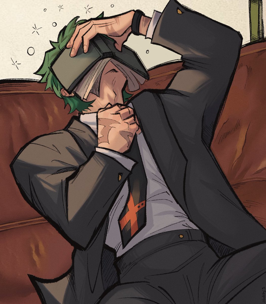 sketchyvero's tweet image. Takin a nap in the teachers lounge 😴💤
#mha #IzukuMidoriya