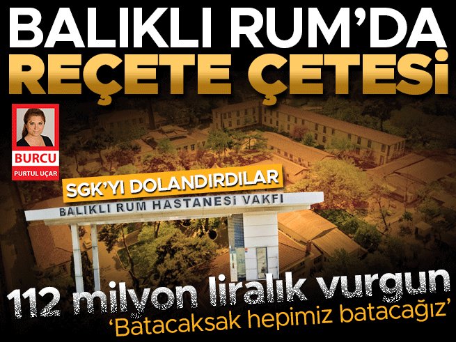 Hurriyet's tweet image. Balıklı Rum Hastanesi’nde 112 milyon liralık vurgun
@BurcuPurtul haberi
hurriyet.com.tr/gundem/balikli…