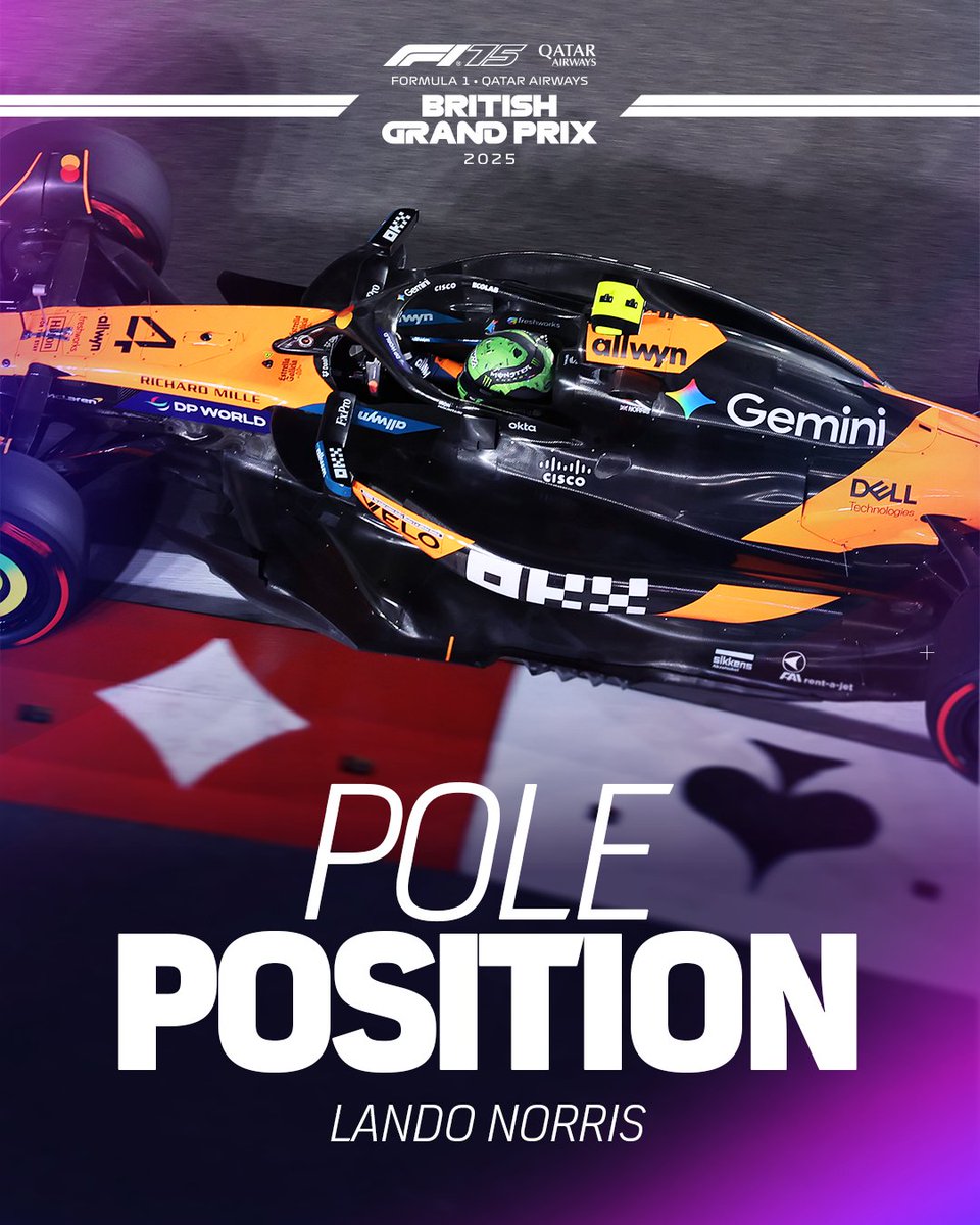 SilverstoneUK's tweet image. LANDO NORRIS TAKES POLE AND LIGHTS UP LAS VEGAS!

#LasVegasGP