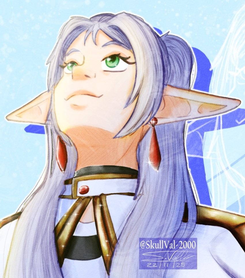 skullval_2000's tweet photo. Frieren meme art challenge #frieren #frierenfanart #frierenanime #fanart #artchallenge https://t.co/31g3a4FnzX