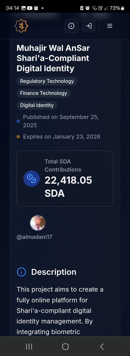 Abdulsubhann0's tweet image. Say goodbye to identity fraud and uncertainty — our platform uses biometric tech and KYC to deliver secure, compliant identity services.
👉 sidrastart.com/project/671fb2…
#BiometricSecurity #FraudPrevention #HalalTech