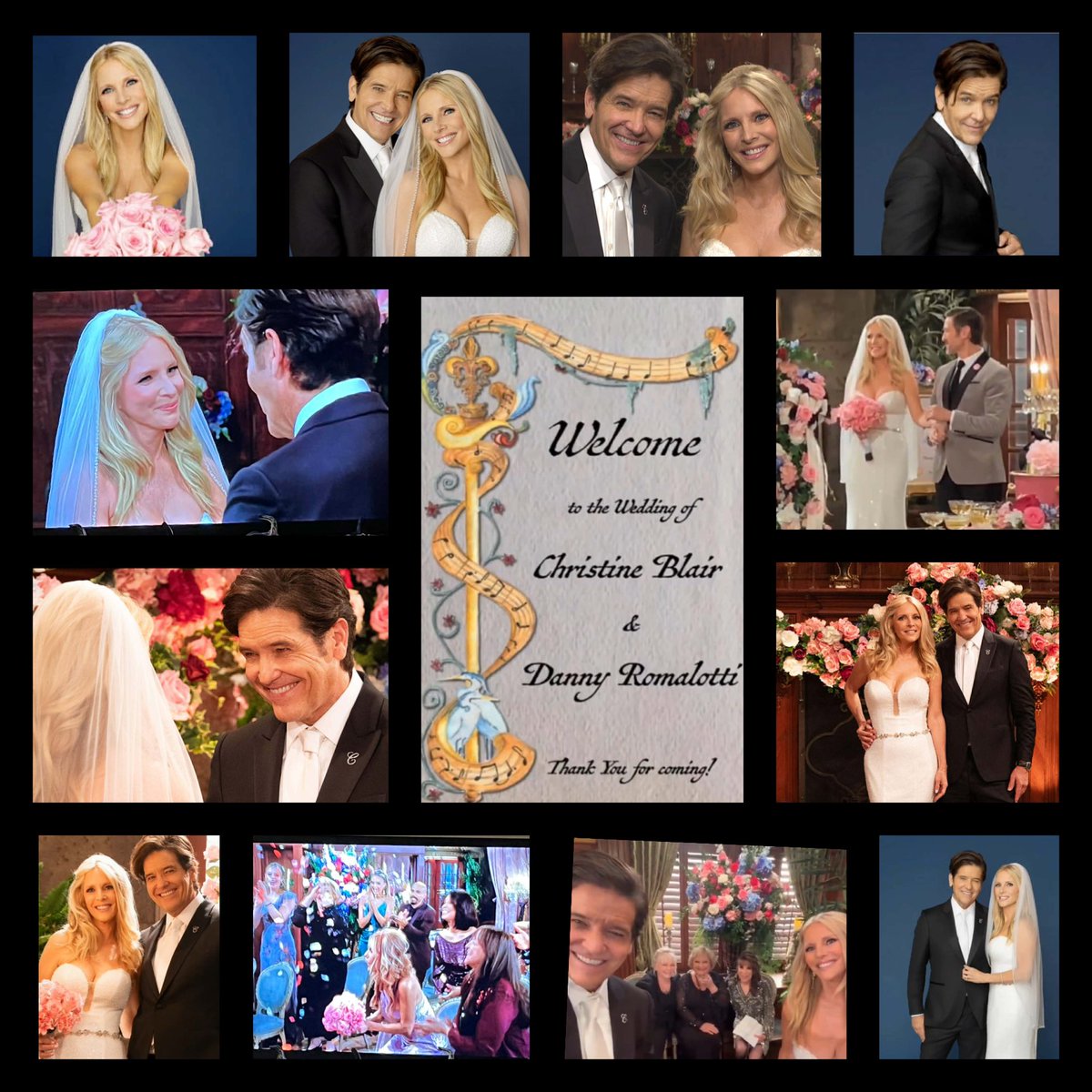 What an amazing Wedding!! Danny &amp; Cricket forever! 💕Enjoy this wedding collage 🥂 <a href="/michaeldamian1/">Michael Damian</a>  <a href="/LauraleeB4real/">Lauralee Bell</a>  <a href="/YandR_CBS/">Young and Restless</a>