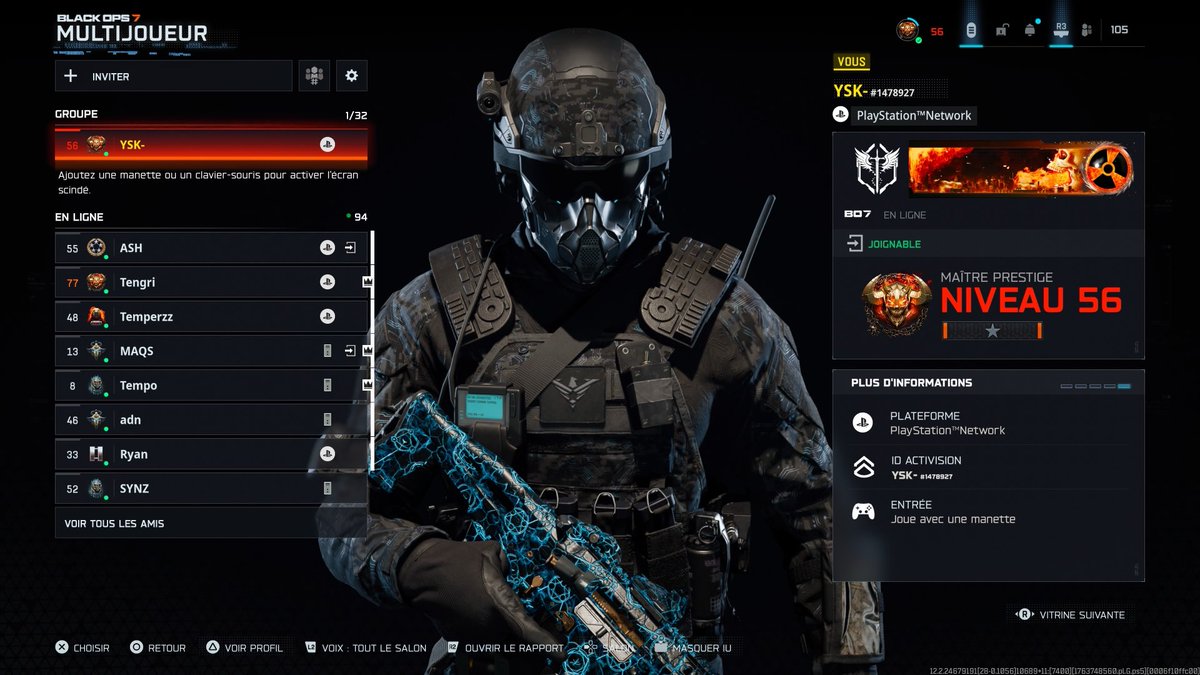 YaskoCod's tweet image. Je suis enfin master prestige en 10 jours j’ai vraiment aimé cette expérience multijoueur sa faisait très longtemps. et je suis aussi 4th mondial 🇫🇷 en jouant complètement solo c’est une belle performance sa fait plaisir. il est temps pour moi d’aller dormir 🤣🤣✌🏼 #Blackops7