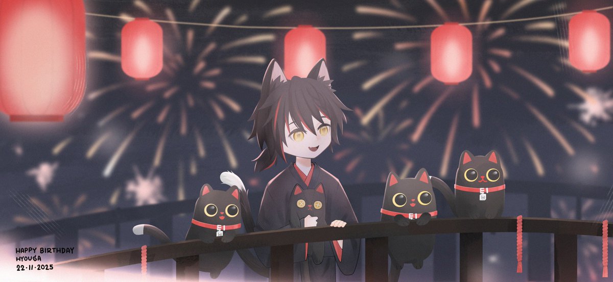🎂🐈‍⬛🎆
ʜᴀᴘᴘʏ ʙɪʀᴛʜᴅᴀʏ🐈‍⬛✨
#HBDHYOUGA2025 #HyouART