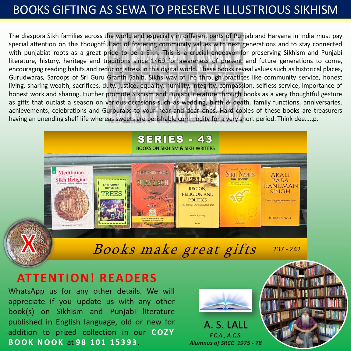 GloriousPunjab1's tweet photo. Books on Sikhism &amp; Sikh Writers. Series: 42- 44. #Sikhs #Sikhism #Books #BooksPublishers #Punjab #Bookshops https://t.co/dbVCV8Pry7