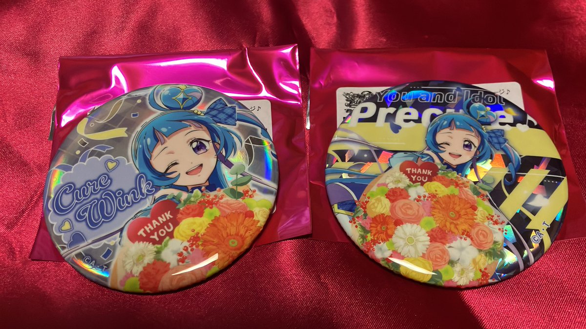 キュアウインク ドリームステージ 缶バッジ12個